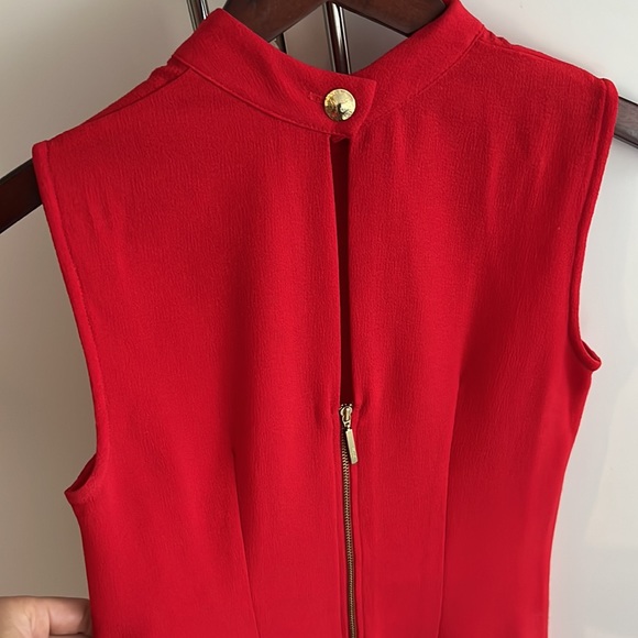 Closet Roll Neck Swing Dress - Red, Size US 4 - Picture 6 of 7